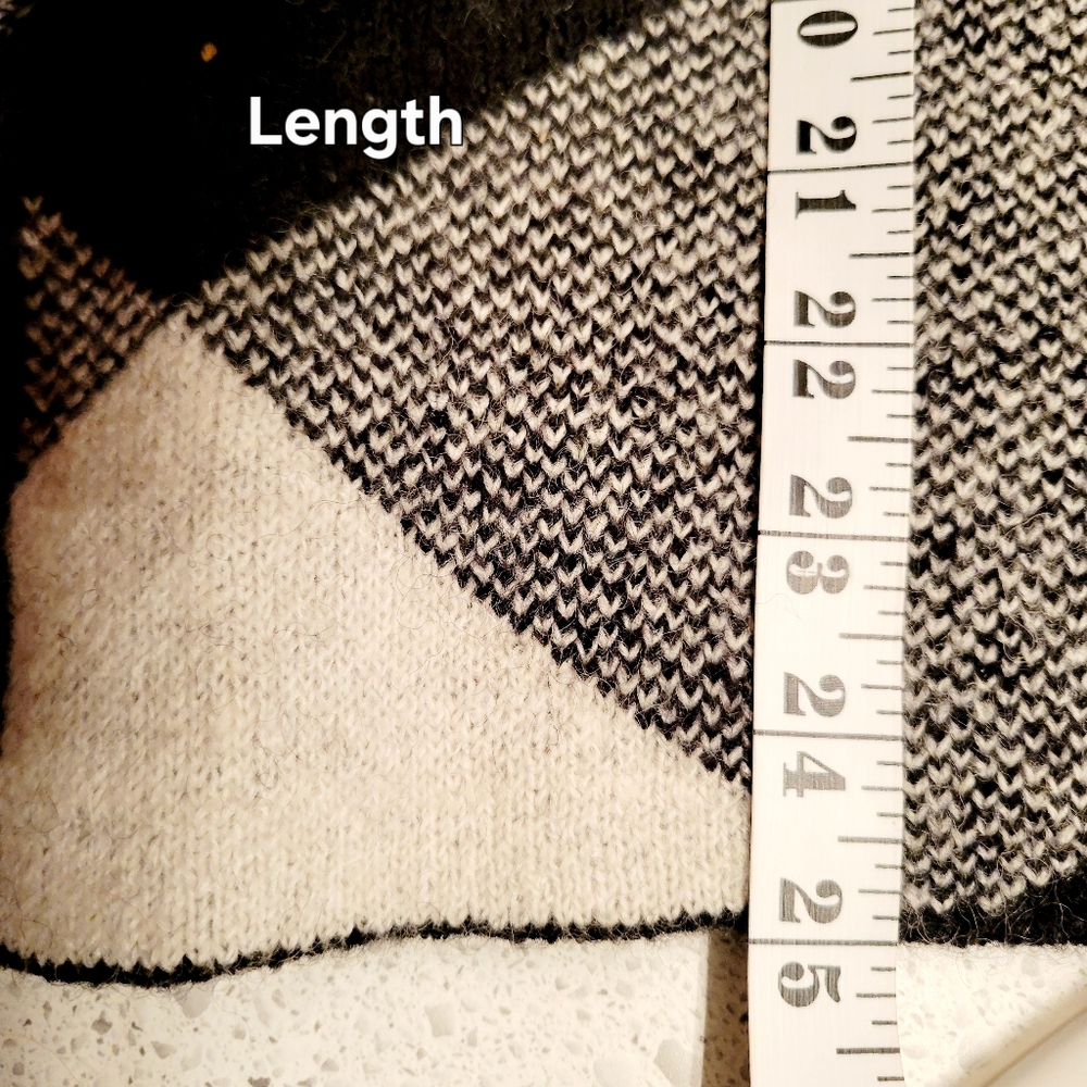 Cynthia Rowley Elegant Black and White Checkered Women's Coat Size 2X - Picture 6 of 9